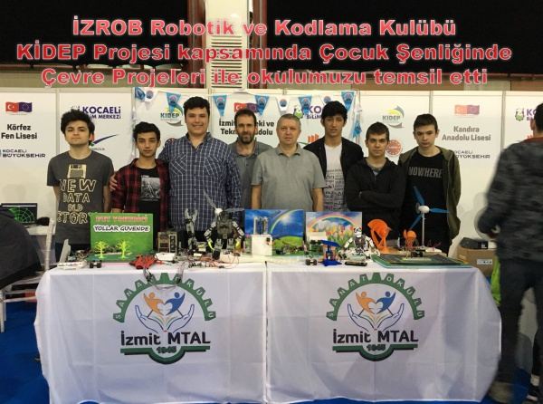 İZROB Robotik ve Kodlama Kulübü Çocuk Şenliğinde Projeleri ile okulumuzu temsil etti