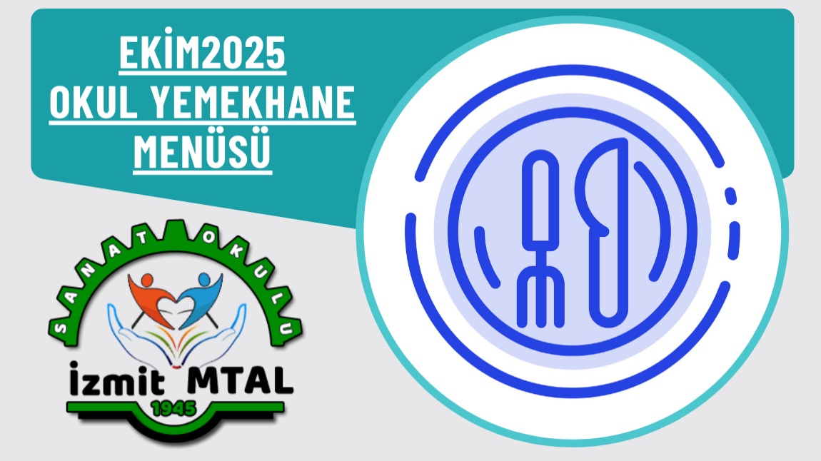EKİM 2025 OKUL YEMEKHANE MENÜSÜ